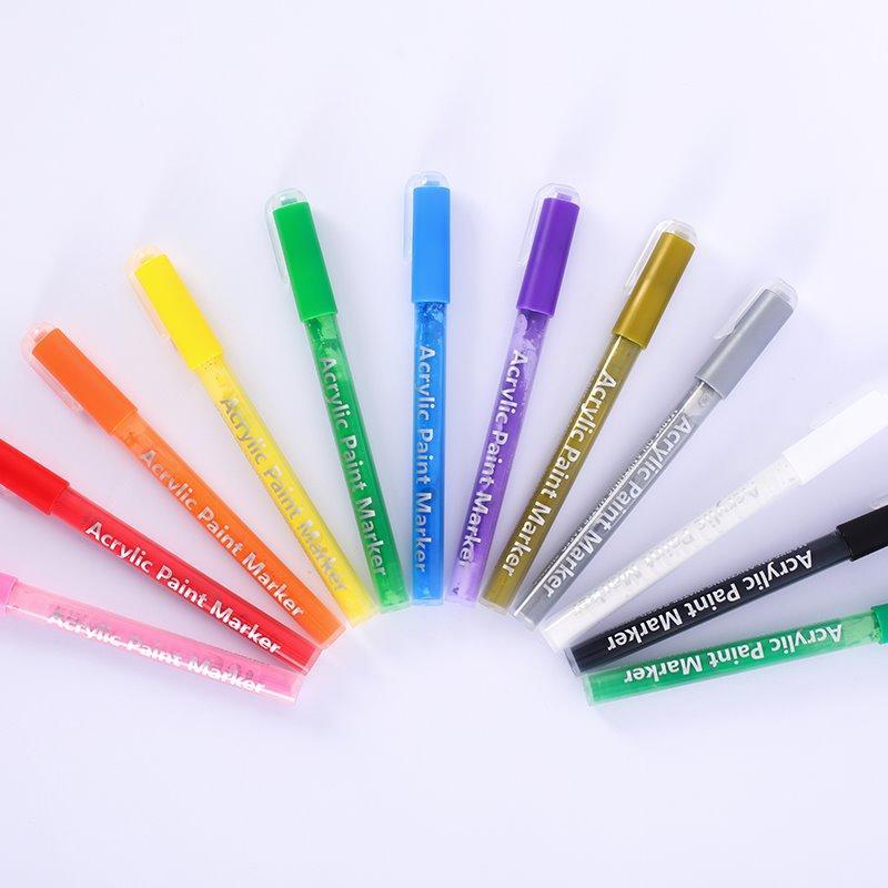 0.7 мм маркеры для рисования акриловыми красками для камня, стекла, дерева, керамики (арт. 2711782)