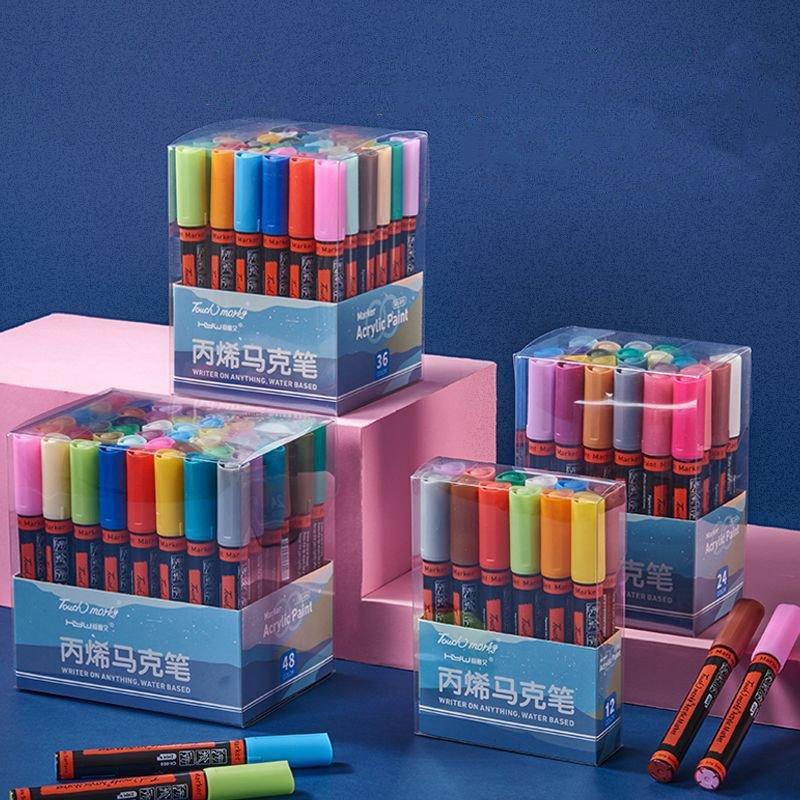 Экологически чистые и разнообразные маркеры для рисования, акриловые маркеры для творчества (арт. 2711785)