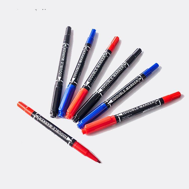 Экстремально тонкий маркер с двумя концами, постоянный маркер для логистики и маркировки (арт. 2811423)