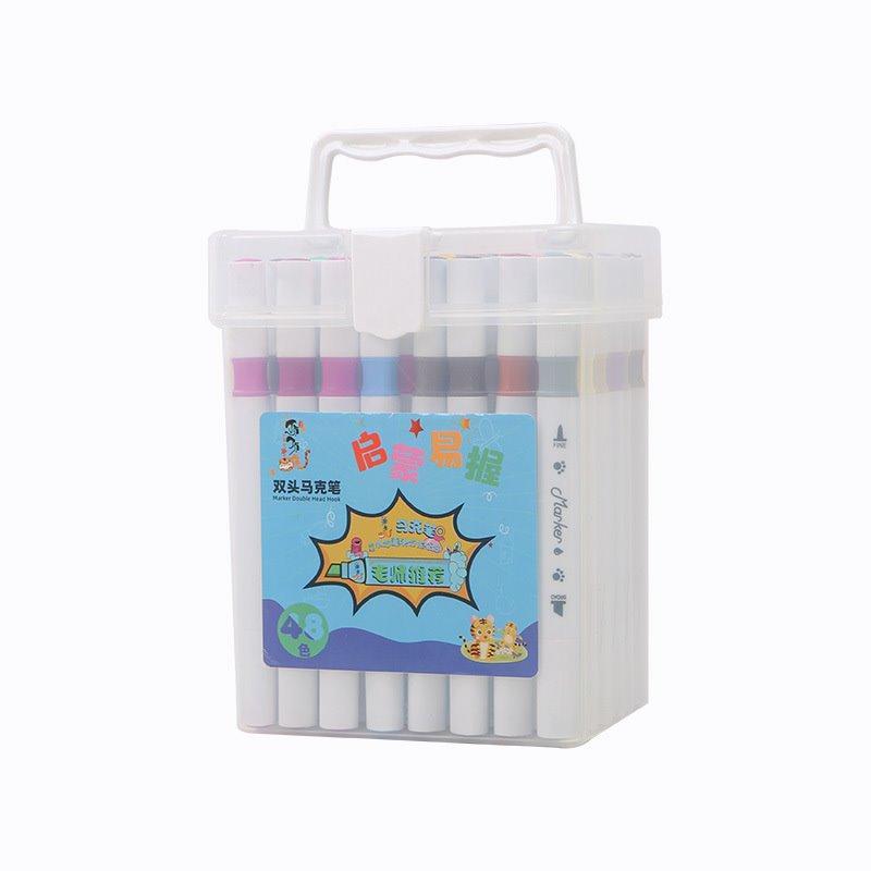 Набор маркеров для рисования с двухсторонним наконечником, не токсичные и безопасные (арт. 2811452)