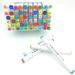 Набор маркеров для рисования и живописи для художников, с двумя концами и спиртовыми чернилами (арт. 2711755)