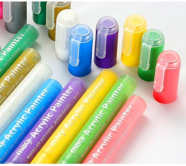 Маркеры для рисования акриловыми красками с быстрым высыханием для тканей и деревянных поверхностей (арт. 2711771)