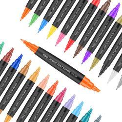 Набор маркеров для рисования с двойным концом для камня, бумаги и любого материала (арт. 2711774)