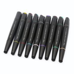 Двусторонние маркеры с обновляемыми чернилами для креативных работ с высоким качеством (арт. 2711775)