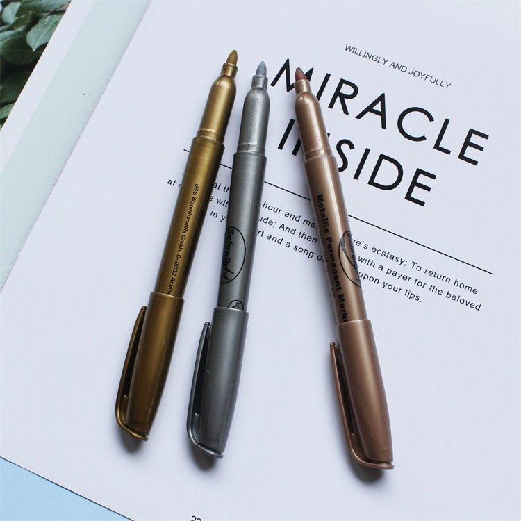 Металлические водостойкие маркеры Sharpie, золотые и серебряные для творчества и рисунков (арт. 2711790)