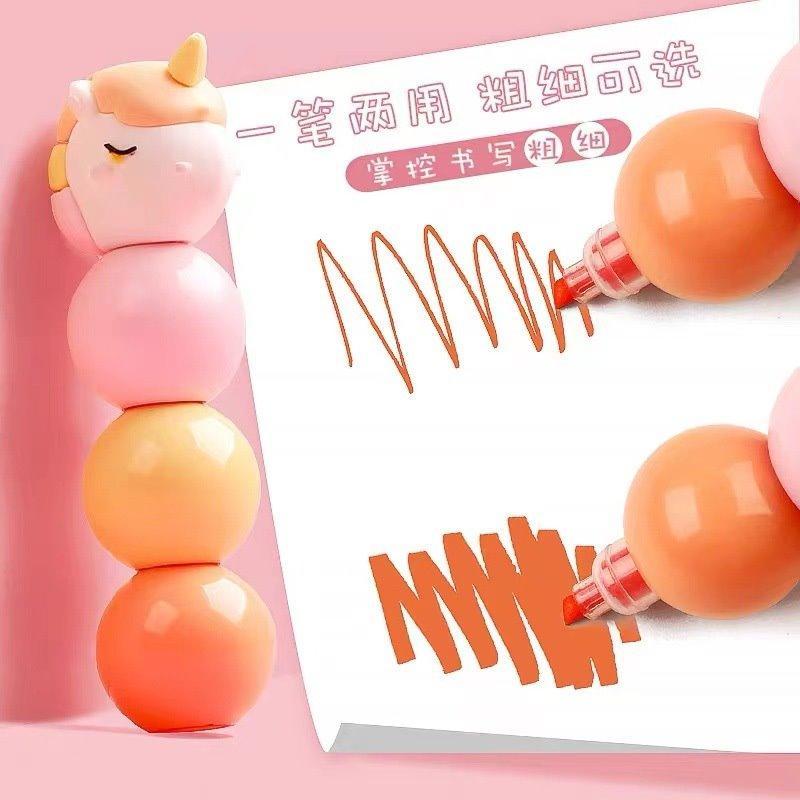 Новый дизайн мини-маркер Unicorn для рисования, школьная канцелярия для девочек (арт. 2711795)