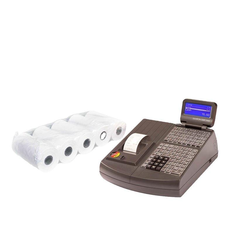 Рулоны термоэтикеток с постоянным клеем, индивидуальные размеры, белые (арт. 2611547)