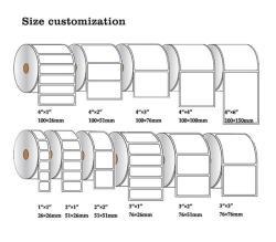 Высококачественные термоэтикетки 4x6 дюймов для принтеров, премиум качество (арт. 2611604)