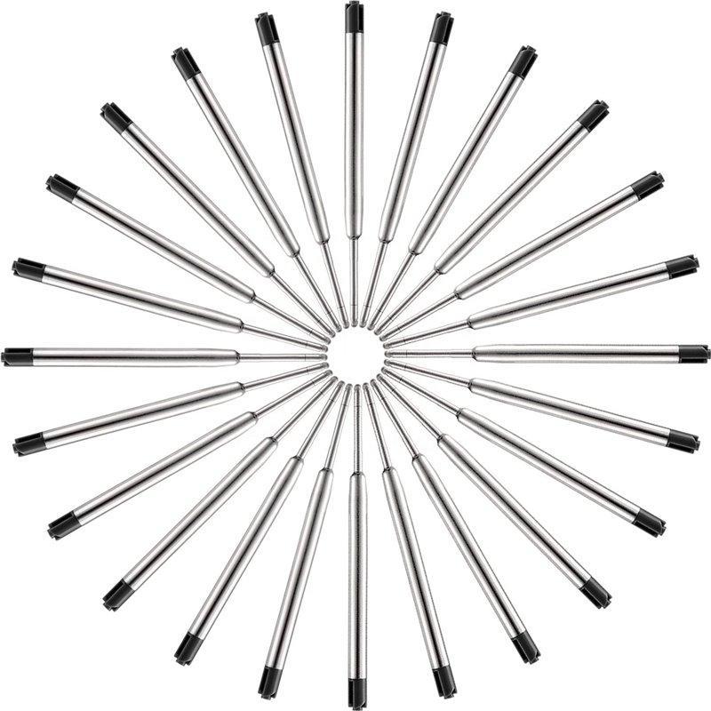 Металлические шариковые ручки с заменяемыми стержнями, синий и черный цвета (арт. 2611611)