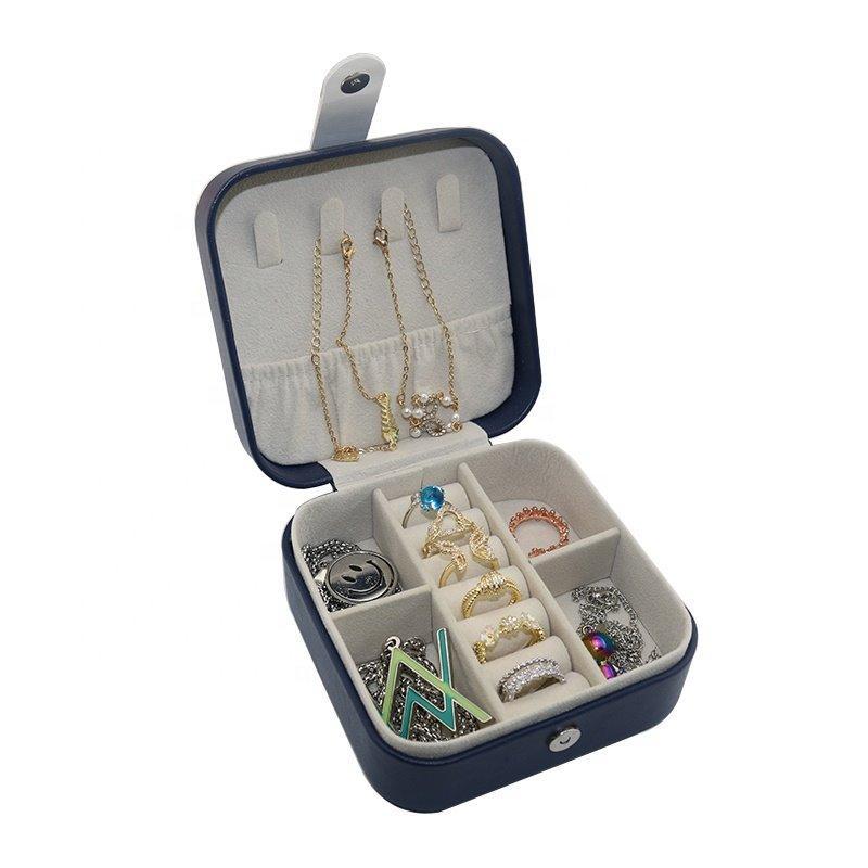 Органайзер для украшений из PU кожи, дорожная шкатулка для серег и колец с логотипом (арт. 2611631)