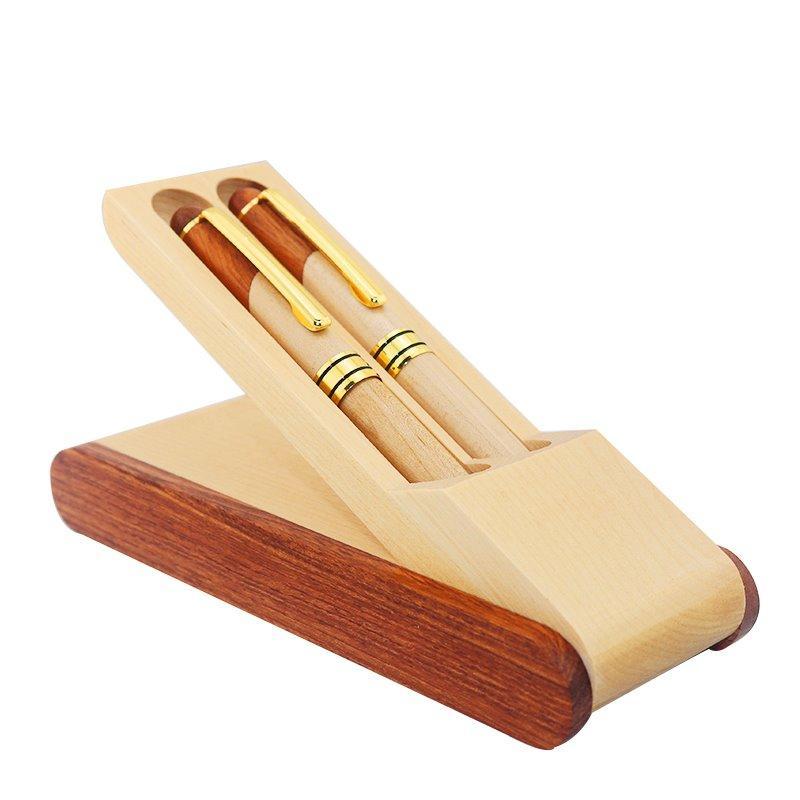 Роскошный набор: ручка из клена и палисандра в деревянной коробке, с логотипом (арт. 2611661)