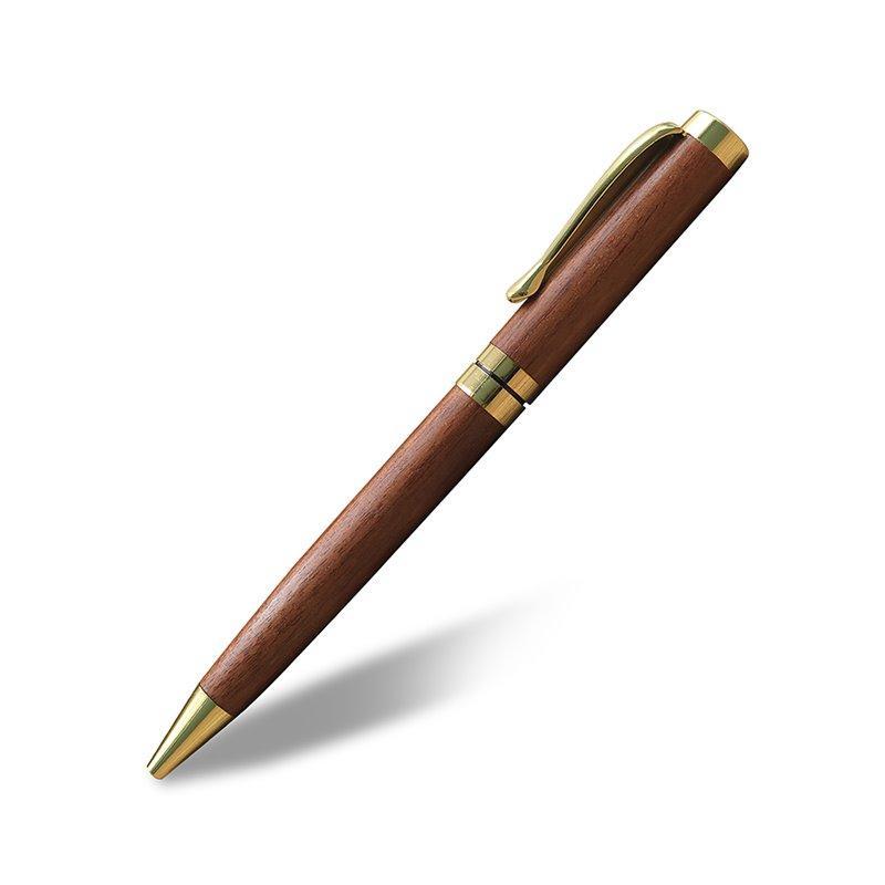 Натуральная деревянная шариковая ручка с клипсой из металла, подарок из палисандра (арт. 2611671)