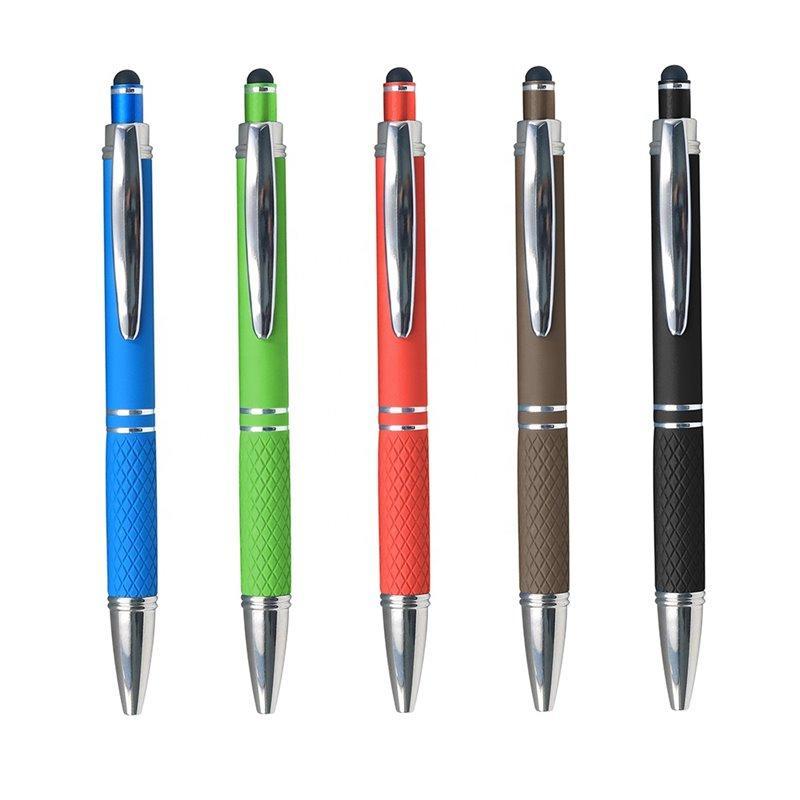 Металлическая ручка с мягким стилусом и шариковым наконечником, 2 в 1 (арт. 2611679)