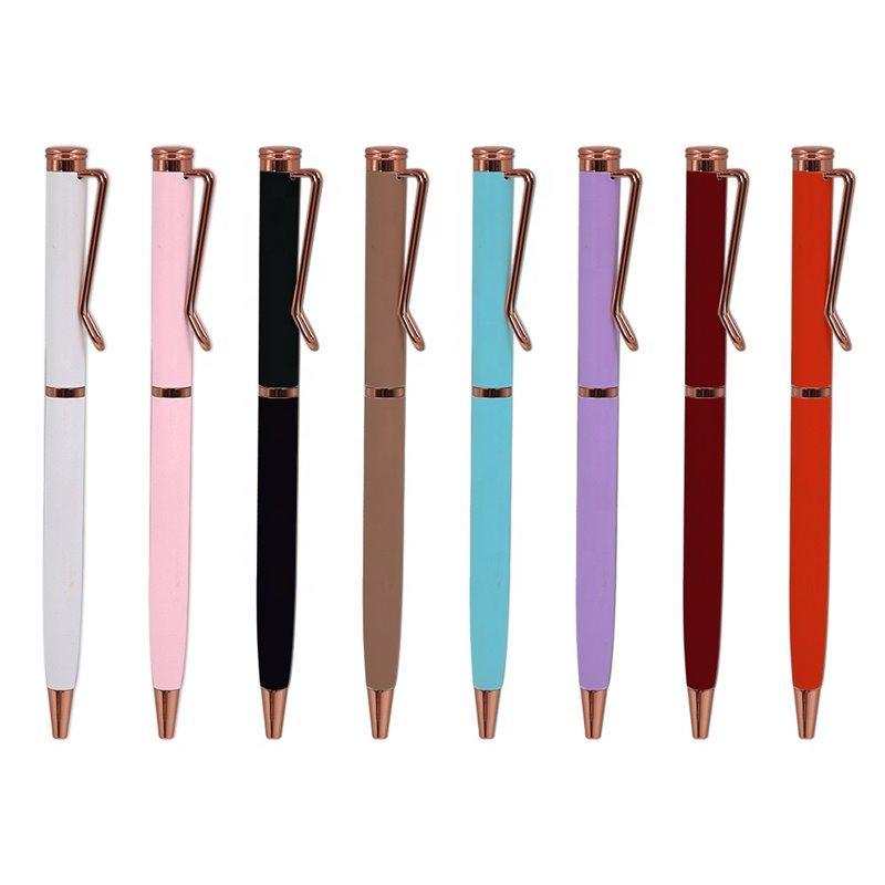 Узкая металлическая ручка с мягким покрытием, для отелей, с логотипом (арт. 2611694)