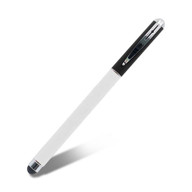 Роллер-ручка премиум-класса с цветным корпусом, стилусом и логотипом (арт. 2611703)