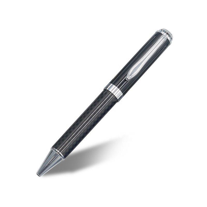 Роскошная ручка из углеродного волокна, серебряный клипс, металлический корпус (арт. 2611705)