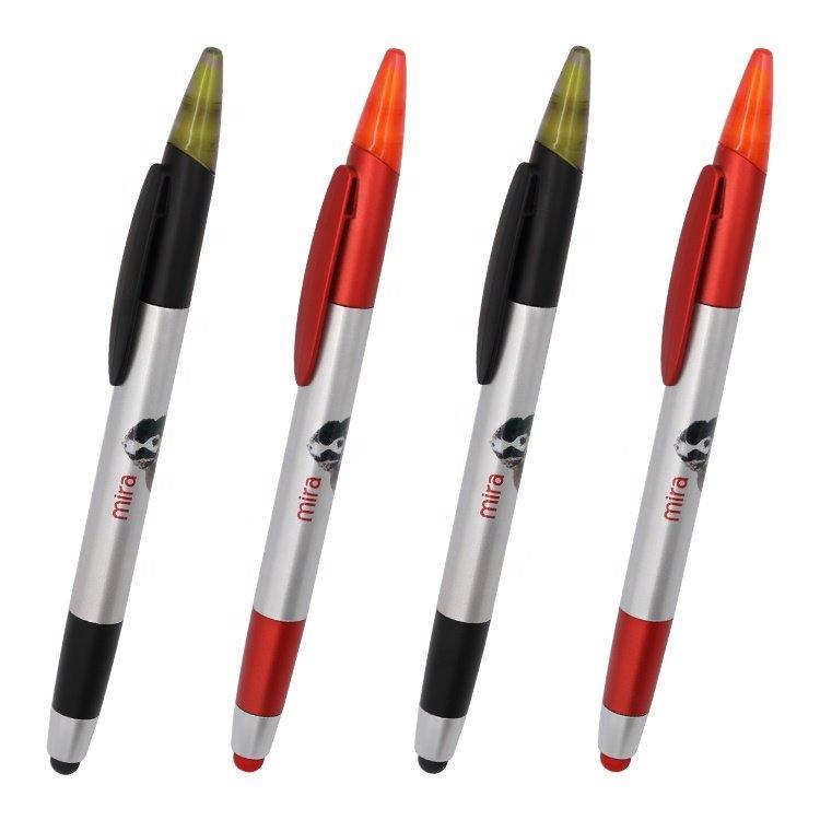 Ручка 3 в 1: шариковая, маркер и стилус, персонализированный логотип (арт. 2611712)