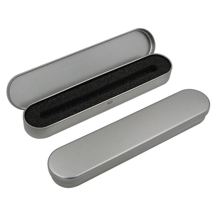 Маленький металлический пенал для ручек, с петлей для крышки (арт. 2611733)