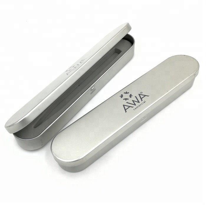 Подарочная коробка для ручек, квадратная, из олова, с логотипом (арт. 2611744)