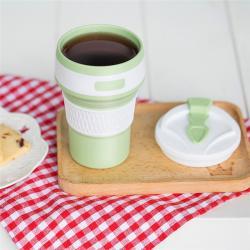 Складной силиконовый стакан 12oz и 16oz, экологичный, для кофе на вынос, с логотипом (арт. 2611608)