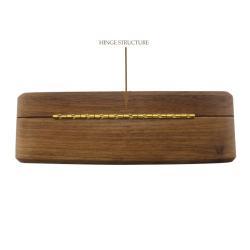 Шкатулка из орехового дерева для хранения украшений, с логотипом и зеркалом (арт. 2611635)