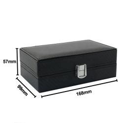 Фальшивокожаная шкатулка для украшений с замком, компактная и удобная (арт. 2611638)