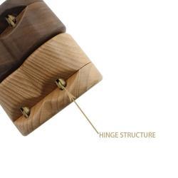 Шкатулка в форме сердца с магнитом, из орехового дерева с лазерной гравировкой (арт. 2611641)