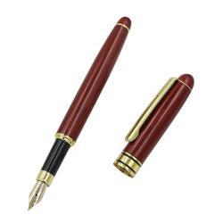 Деревянная перьевая ручка из бамбука и палисандра с золотой отделкой, для подарков (арт. 2611651)