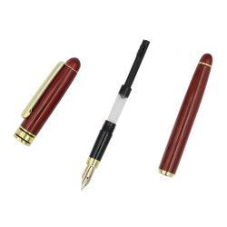 Деревянная перьевая ручка из бамбука и палисандра с золотой отделкой, для подарков (арт. 2611651)