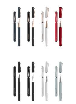 Брендовая металлическая перьевая ручка с коробкой, с логотипом на заказ (арт. 2611652)