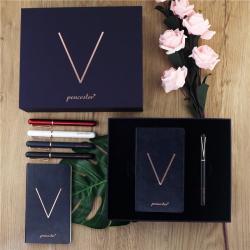 Промо-набор: перьевая ручка и блокнот, корпоративный подарок (арт. 2611654)