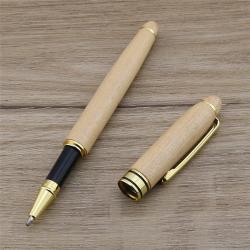 Кленовая роллер-ручка с логотипом, для подписей, стильный деловой аксессуар (арт. 2611670)