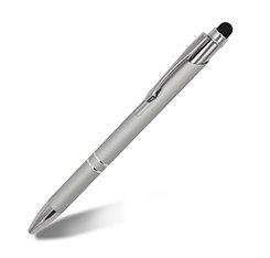 Ручка 2 в 1 с алюминиевым стержнем, стилус и шариковая, с логотипом (арт. 2611678)