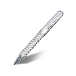 Роскошная ручка из углеродного волокна, серебряный клипс, металлический корпус (арт. 2611705)