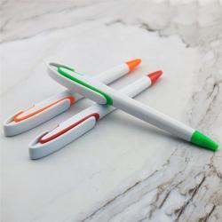 Большая пластиковая ручка с логотипом, рекламный подарок, удобный дизайн (арт. 2611708)