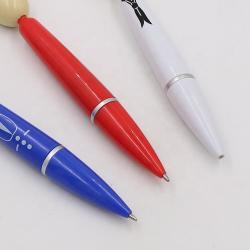 Пластиковая шариковая ручка с фигуркой на конце, для рекламных акций (арт. 2611711)