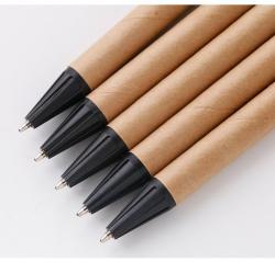 Крафтовая ручка черного цвета, на заказ, рекламный дизайн (арт. 2611714)