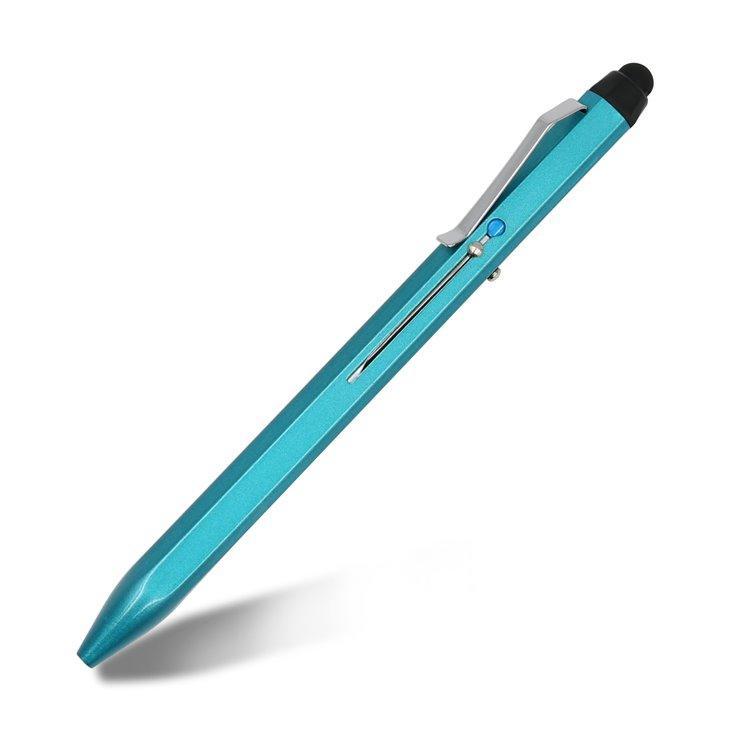 Шестиугольная ручка со стилусом, шариковая, с чернилами 4 цветов (арт. 2611723)