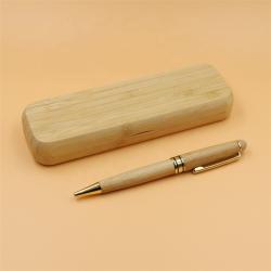Бамбуковая ручка в подарочной коробке, экологичный набор (арт. 2611734)