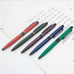 Шариковая ручка 2 в 1 со стилусом, металлический корпус, рекламный подарок (арт. 2611752)