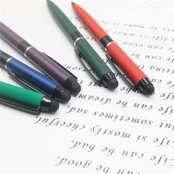 Шариковая ручка 2 в 1 со стилусом, металлический корпус, рекламный подарок (арт. 2611752)