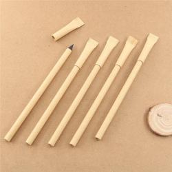 Крафтовый вечный карандаш HB, с логотипом, низкий MOQ, экологичный дизайн (арт. 2611754)