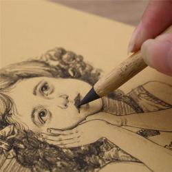 Бамбуковый вечный карандаш 2B с ластиком, школьные принадлежности (арт. 2611756)