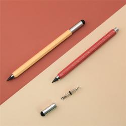 Вечный карандаш 4 в 1 с линейкой, стилусом и отверткой, для письма и чертежей (арт. 2611760)