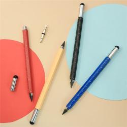 Вечный карандаш 4 в 1 с линейкой, стилусом и отверткой, для письма и чертежей (арт. 2611760)