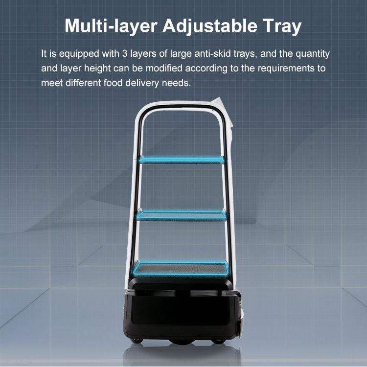 Робот для доставки еды с функцией обеспечения безопасности в ресторанах (арт. 2811535)