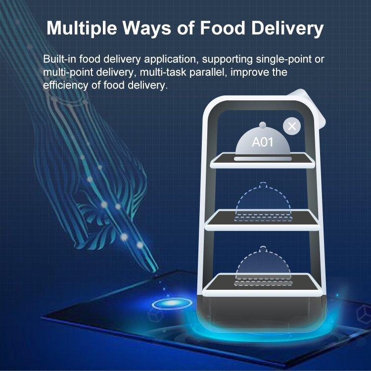 Коммерческий робот-помощник для ресторанов с функцией доставки и обслуживания (арт. 2811570)