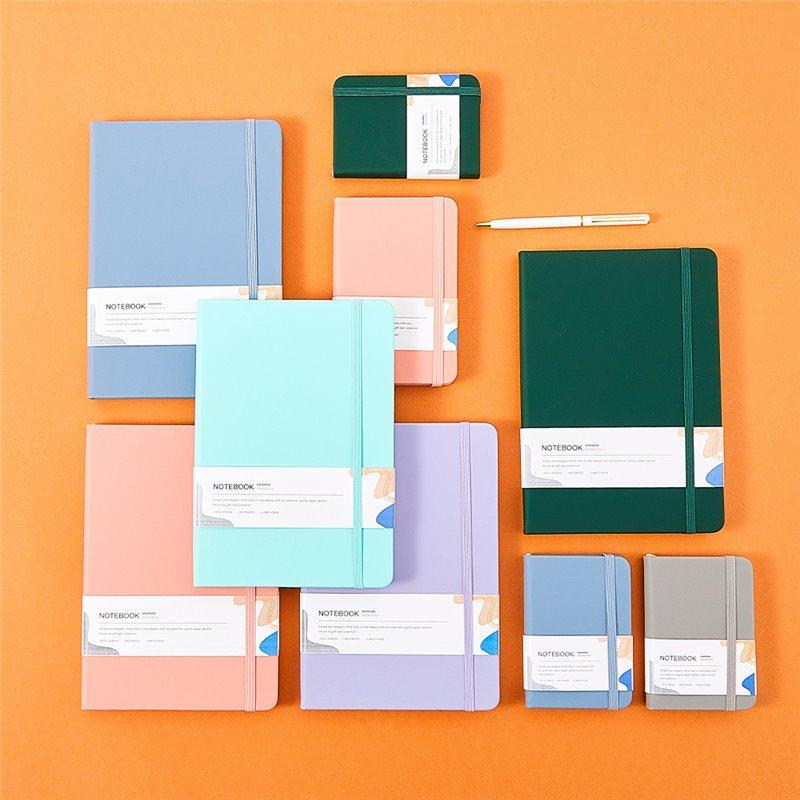 Блокнот с резинкой для студентов, ежедневник из искусственной кожи, карманный формат A6 (арт. 612753)