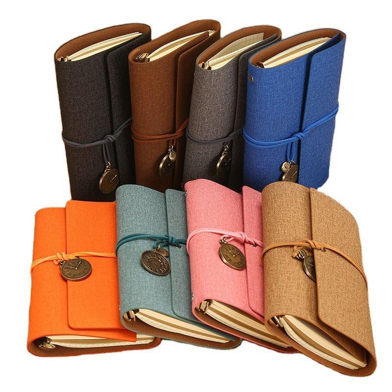 Ретро-блокнот A5 с заменяемой обложкой из искусственной кожи, туристический дневник (арт. 612776)