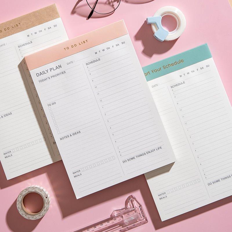 Магнитный блокнот с ежедневным планом, подарок для студентов, с функцией отрыва (арт. 612782)